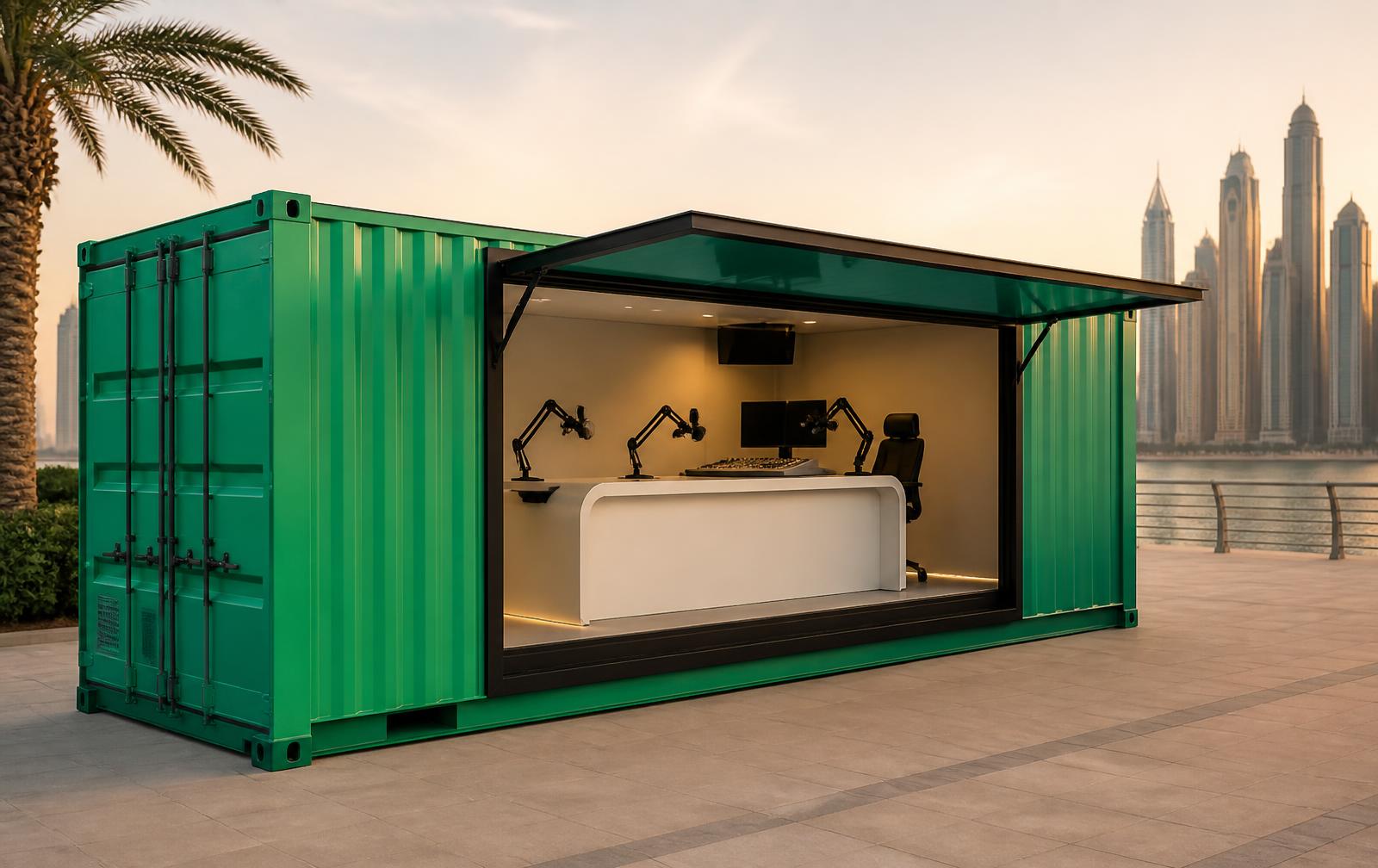 Dubai 92 shipping container pop-up studio