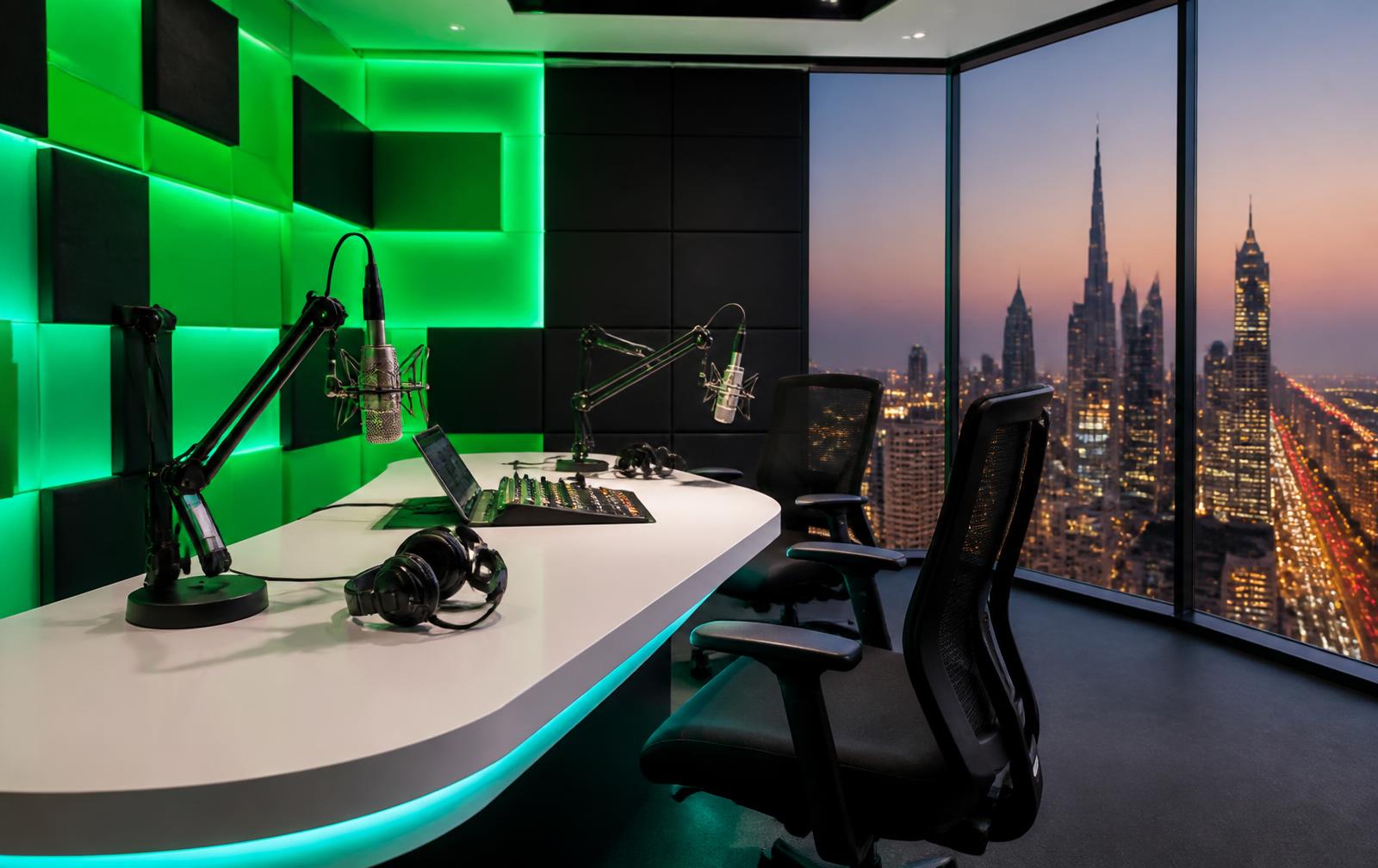 Dubai 92 on-air studio design